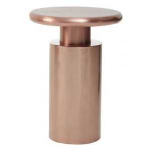 cordue-round-metal-side-table-copper-cylindrical-base