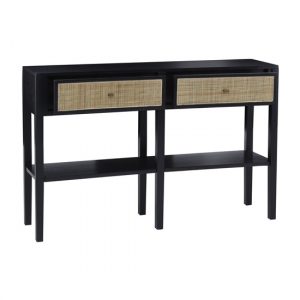 corson-cane-rattan-wooden-console-table-2-drawers-black