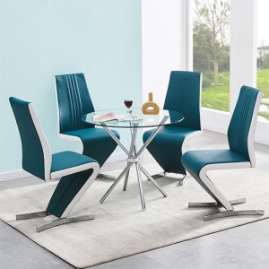 criss-cross-glass-dining-table-4-gia-teal-white-chairs