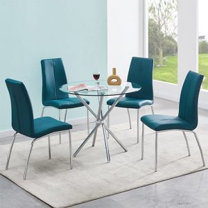 criss-cross-glass-dining-table-4-opal-teal-chairs