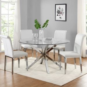 crossly-glass-dining-set-4-kirkland-white-chairs