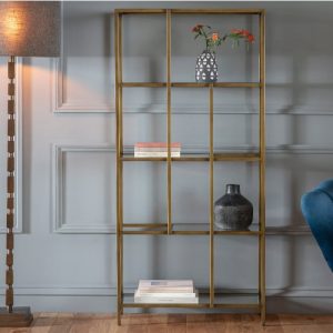custer-clear-glass-display-unit-bronze-metal-frame