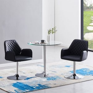 dante-clear-glass-dining-table-2-bucketeer-black-chairs