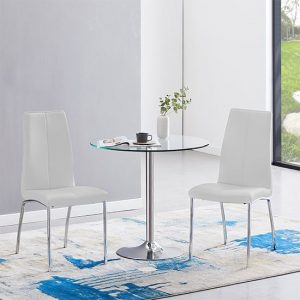 dante-clear-glass-dining-table-2-opal-white-chairs