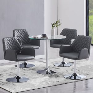 dante-clear-glass-dining-table-4-bucketeer-grey-chairs