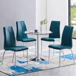 dante-clear-glass-dining-table-4-opal-teal-chairs