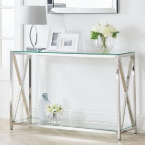 dawn-glass-console-table-with-chrome-stainless-steel-frame