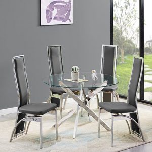 daytona-clear-glass-dining-table-4-chicago-black-chairs