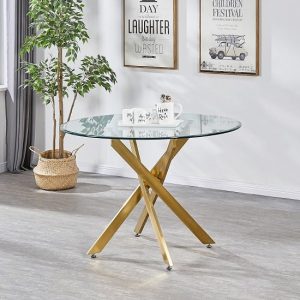 daytona-round-glass-dining-table-brushed-gold-legs