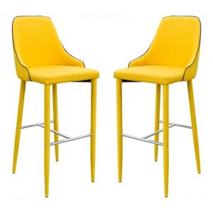 divina-yellow-fabric-upholstered-bar-stools-pair