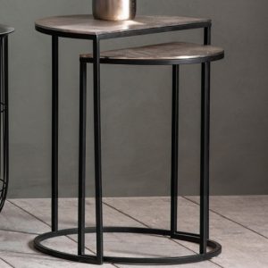 dolfin-aluminium-set-of-2-side-tables-black-silver