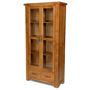earls-wooden-glazed-display-cabinet-chunky-solid-oak