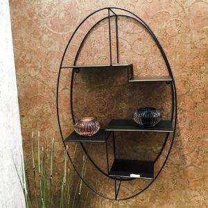 elwoka-oval-3-shelves-metal-wall-shelf-black