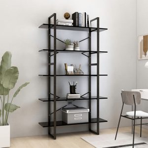emlen-100cm-wooden-5-tier-bookcase-black