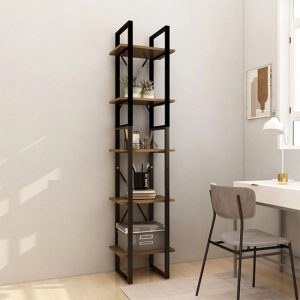 emlen-40cm-solid-pinewood-5-tier-bookcase-brown