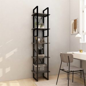 emlen-40cm-solid-pinewood-5-tier-bookcase-grey