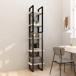 emlen-40cm-solid-pinewood-5-tier-bookcase-white