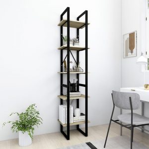 emlen-40cm-wooden-5-tier-bookcase-sonoma-oak