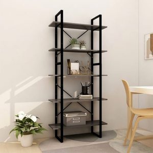 emlen-80cm-solid-pinewood-5-tier-bookcase-grey