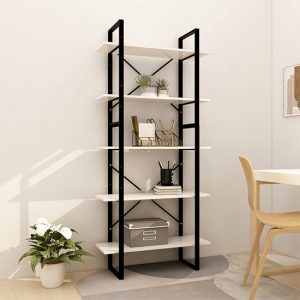 emlen-80cm-solid-pinewood-5-tier-bookcase-white