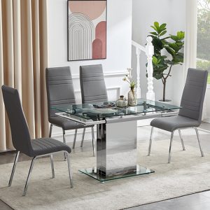 enke-extending-clear-glass-dining-table-4-dora-grey-chairs