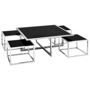 fafnir-black-glass-top-coffee-table-stool-silver-frame