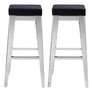 fafnir-black-velvet-bar-stool-silver-steel-legs-a-pair