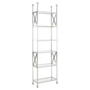 fafnir-cross-design-clear-glass-bookshelf-silver-frame
