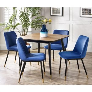 farica-square-dining-table-4-daiva-blue-chairs