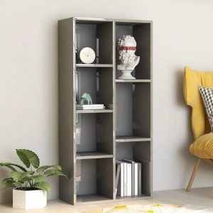 feivel-high-gloss-bookcase-7-shelves-grey
