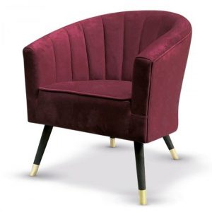 fuoco-velvet-armchair-bordeaux-wooden-legs