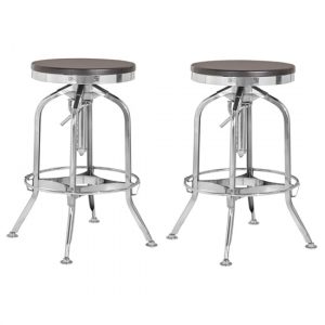 gaton-silver-chromed-bar-stools-ash-wood-seat-pair