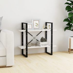 hanny-pine-wood-2-tier-bookshelf-black