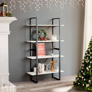 hanny-pine-wood-4-tier-bookshelf-black