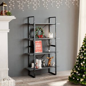 hanny-pine-wood-4-tier-bookshelf-grey