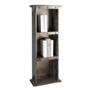 harbour-wooden-bookcase-anthracite-silver-3-shelves