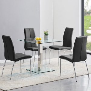 hartley-clear-dining-table-4-opal-black-chairs