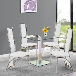 hartley-clear-glass-dining-table-4-chicago-white-chairs