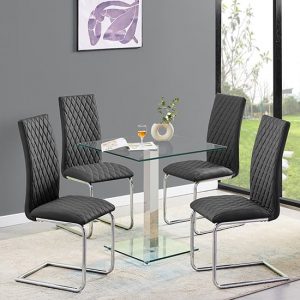 hartley-clear-glass-dining-table-4-ronn-black-chairs
