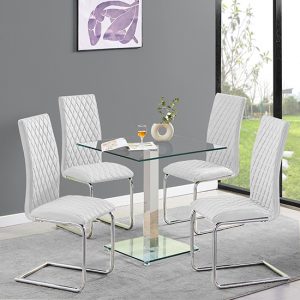 hartley-clear-glass-dining-table-4-ronn-white-chairs