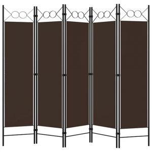 hecate-5-panels-200cmx180cm-room-divider-brown