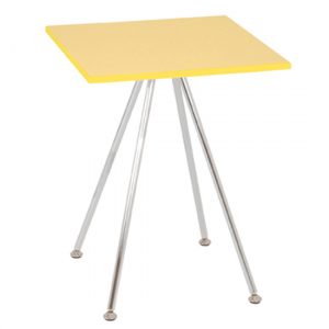 hedal-square-gloss-side-table-yellow-chrome-base