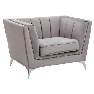 hefei-velvet-1-seater-sofa-chrome-metal-legs-grey