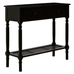 heritox-wooden-2-drawers-console-table-black