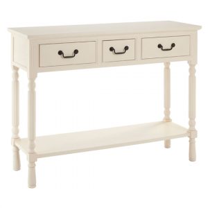 heritox-wooden-3-drawers-console-table-vintage-cream