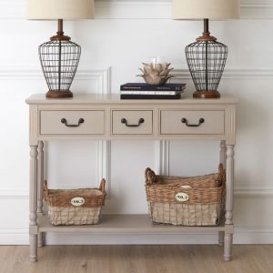heritox-wooden-3-drawers-console-table-vintage-grey