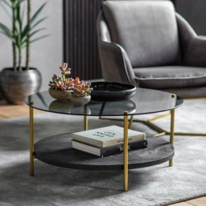 hernan-round-black-glass-coffee-table-gold-metal-legs