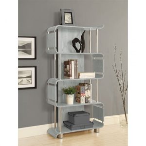 herning-wooden-bookshelf-real-grey-veneer-chrome-tubes