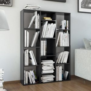 hiti-high-gloss-100cmx140cm-bookcase-13-shelves-black