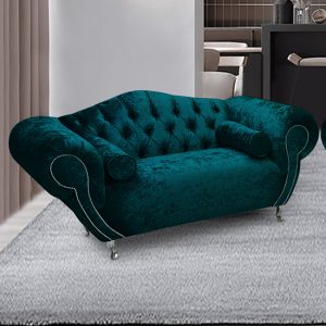 huron-malta-plush-velour-fabric-2-seater-sofa-emerald